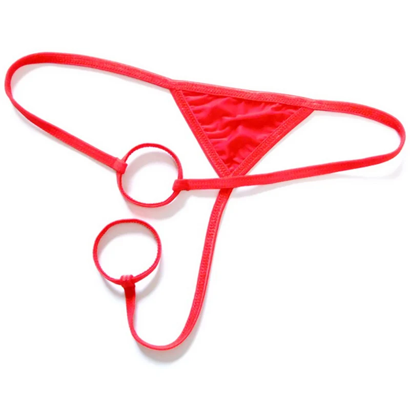Funny underwear G-string pants for men Sexy T pants Ice silk double circle sets JJ underwear
Funny underwear G-string pants for men Sexy T pants Ice silk double circle sets JJ underwear