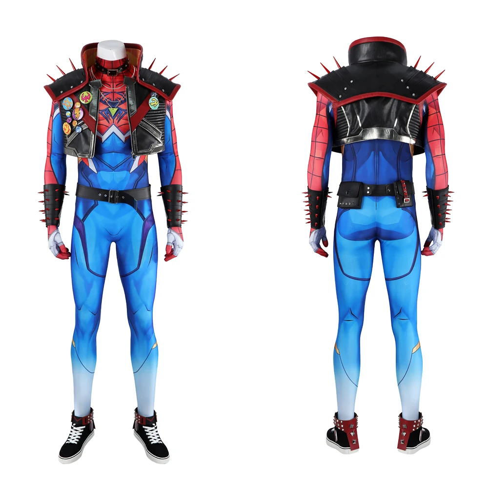 Новая игра Mv Rivals Cospaly Spider Cos Man Punk Косплей Костюм Полный комплект Комбинезон Жилет Обувь Мужчины Хэллоуин Вечеринка Ролевая игра
Новая игра Mv Rivals Cospaly Spider Cos Man Punk Косплей Костюм Полный комплект Комбинезон Жилет Обувь Мужчины Хэллоуин Вечеринка Ролевая игра