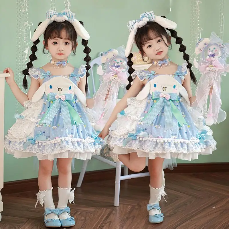 Cinnamoroll Girls Party Dresses Spring Summer New Children's Elegant Princess Birthday Frock Miniso Kawaii Cartoon Lolita Hot
Cinnamoroll Girls Party Dresses Spring Summer New Children's Elegant Princess Birthday Frock Miniso Kawaii Cartoon Lolita Hot