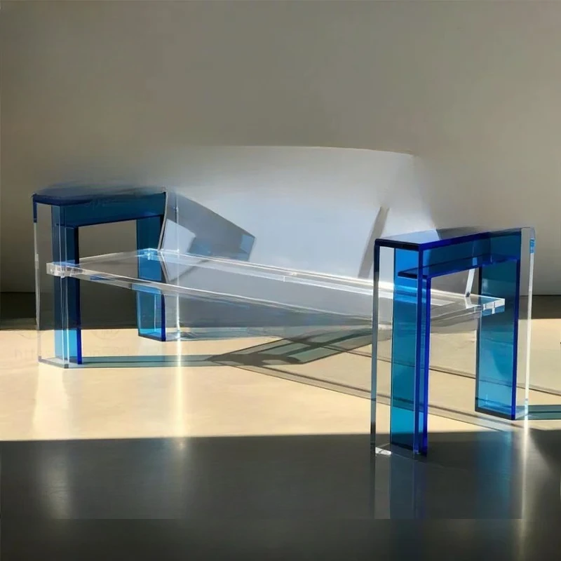 Designer Transparent Blue Acrylic Bench Shoe Change Bench Bench Bench Household Door Shoe Bench Bedroom Side Bench
Designer Transparent Blue Acrylic Bench Shoe Change Bench Bench Bench Household Door Shoe Bench Bedroom Side Bench
