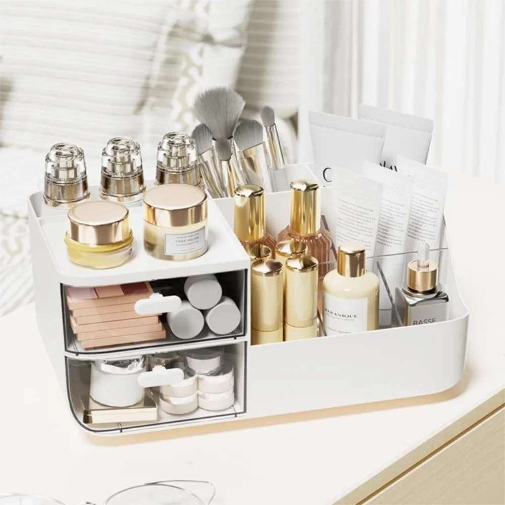 Large Capacity Multifunctional Desk Organizer with 2 Transparent Drawers, Desktop Office Supplies Storage Pen Holder for School
Large Capacity Multifunctional Desk Organizer with 2 Transparent Drawers, Desktop Office Supplies Storage Pen Holder for School