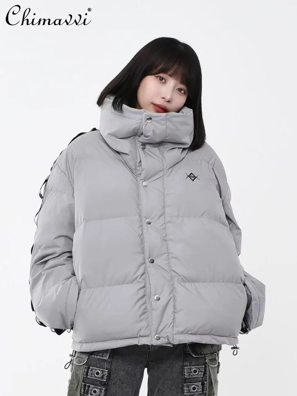 Japanese Mines Mass-produced Subculture Dark Girl Turtleneck Cotton Clothes Winter New Punk Long-sleeved Loose Warm Jackets Coat
Japanese Mines Mass-produced Subculture Dark Girl Turtleneck Cotton Clothes Winter New Punk Long-sleeved Loose Warm Jackets Coat