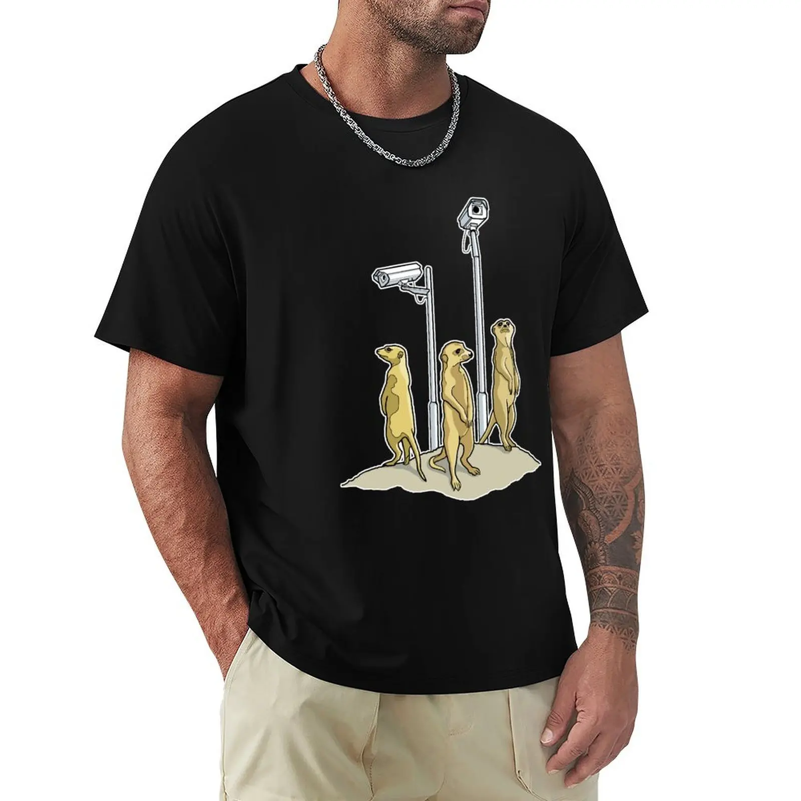 Meerkat CCTV T-Shirt vintage clothes cotton man t-shirts mens t shirts casual stylish
Meerkat CCTV T-Shirt vintage clothes cotton man t-shirts mens t shirts casual stylish