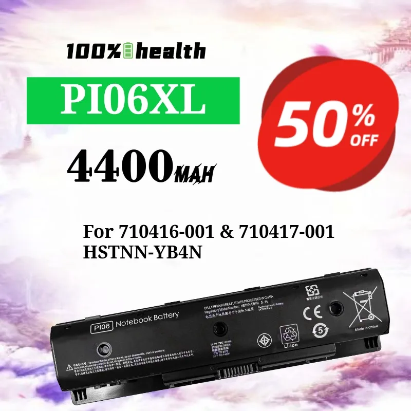 PI06XL 4400mAh Laptop Battery for HP 710416-001/710417-001/HSTNN-YB4N Lithium Rechargeable Battery
PI06XL 4400mAh Laptop Battery for HP 710416-001/710417-001/HSTNN-YB4N Lithium Rechargeable Battery