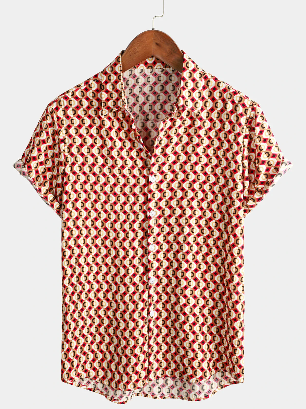 Mens Retro Geometric 70s Disco Party Summer Short Sleeve Shirt Hawaiian Shirt Summer Spring Lapel Button
Mens Retro Geometric 70s Disco Party Summer Short Sleeve Shirt Hawaiian Shirt Summer Spring Lapel Button