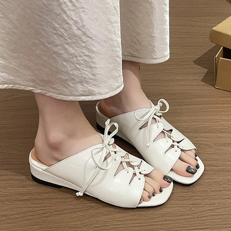 New Wedges Sandals Heeled Slippers Lace Up Leather Shoes Summer 2026 Designer Open Toe Casual Shoes Walking Flip Flops De Mujer
New Wedges Sandals Heeled Slippers Lace Up Leather Shoes Summer 2026 Designer Open Toe Casual Shoes Walking Flip Flops De Mujer