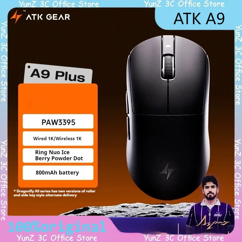 ATK A9 Ultra Wireless Mouse Bluetooth 3-mode 8K paw3395Ultra E-sports Game Ergonomic Computer Office Mouse Computer Accessories
ATK A9 Ultra Wireless Mouse Bluetooth 3-mode 8K paw3395Ultra E-sports Game Ergonomic Computer Office Mouse Computer Accessories
