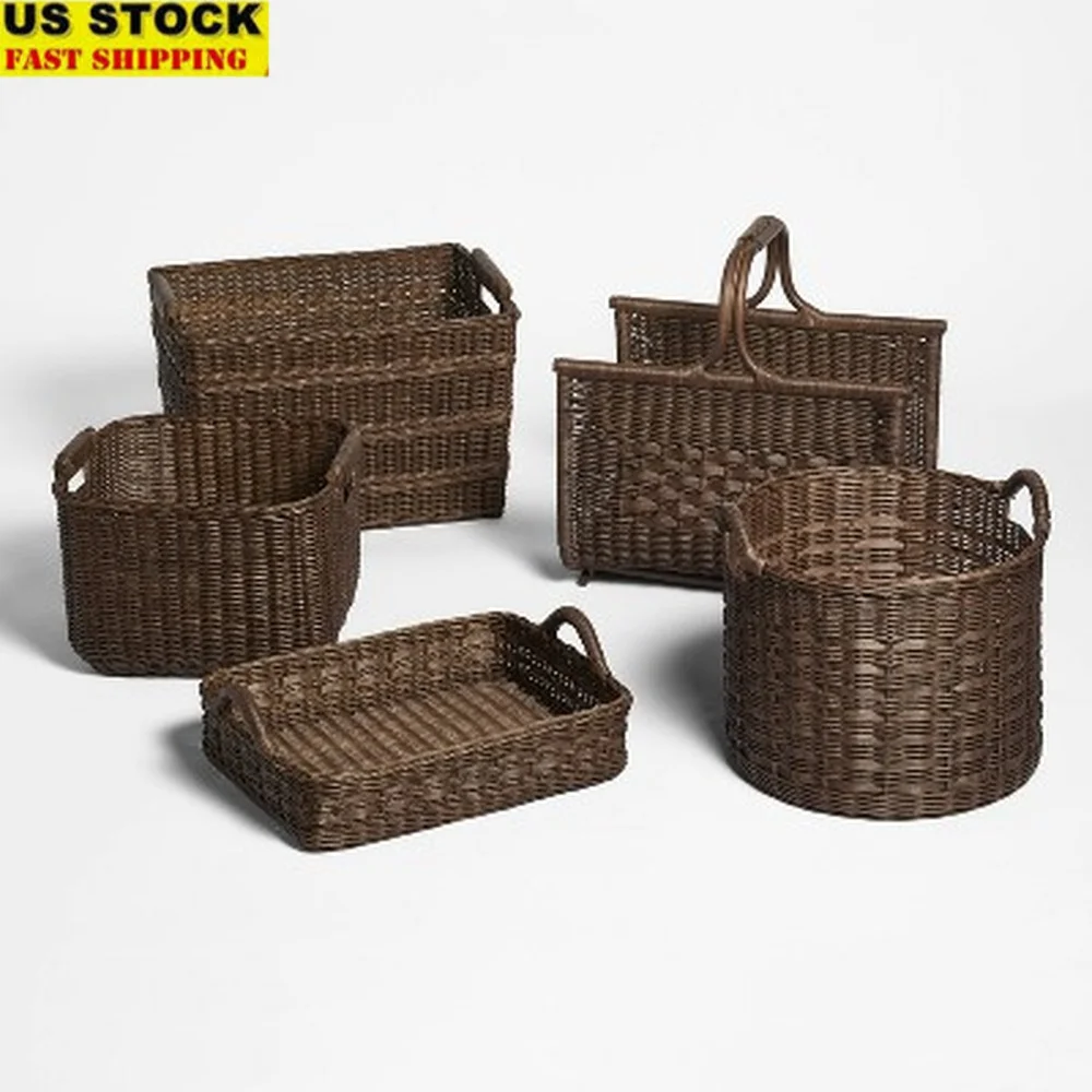 Rattan Decorative Tray with Leather Handles Rectangular Serving Organizer Home Entryway Console Vanity Tabletop Accessories
Rattan Decorative Tray with Leather Handles Rectangular Serving Organizer Home Entryway Console Vanity Tabletop Accessories