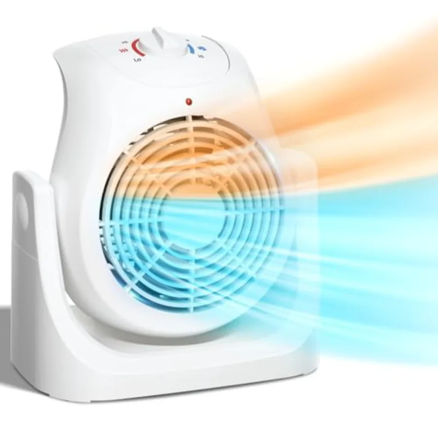 2 in 1 Heater Fan Combo Portable Cooling Desk Fan Air Circulator Fan 45° Tilt 2 Wind Speeds 1500W Overheat Protection Personal
2 in 1 Heater Fan Combo Portable Cooling Desk Fan Air Circulator Fan 45° Tilt 2 Wind Speeds 1500W Overheat Protection Personal