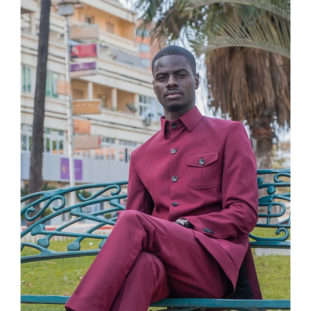 Burgundy Three Pockets Lapel Single Breasted Men Suit Two-pieces(Blazer+Pants) Casual Party Prom Wedding Set
Burgundy Three Pockets Lapel Single Breasted Men Suit Two-pieces(Blazer+Pants) Casual Party Prom Wedding Set