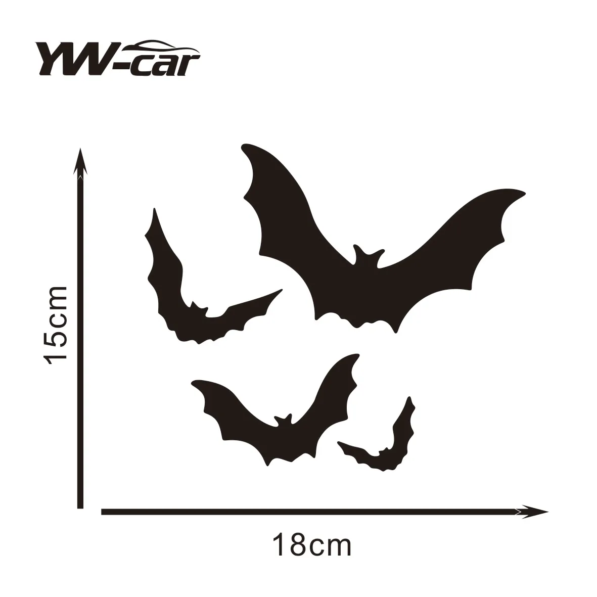 4-Pack Cute Goth Bat Vinyl Decals - Spooky Decor for Windshield/Bumper/Hood | Fits 4x4 Offroad Trucks
4-Pack Cute Goth Bat Vinyl Decals - Spooky Decor for Windshield/Bumper/Hood | Fits 4x4 Offroad Trucks