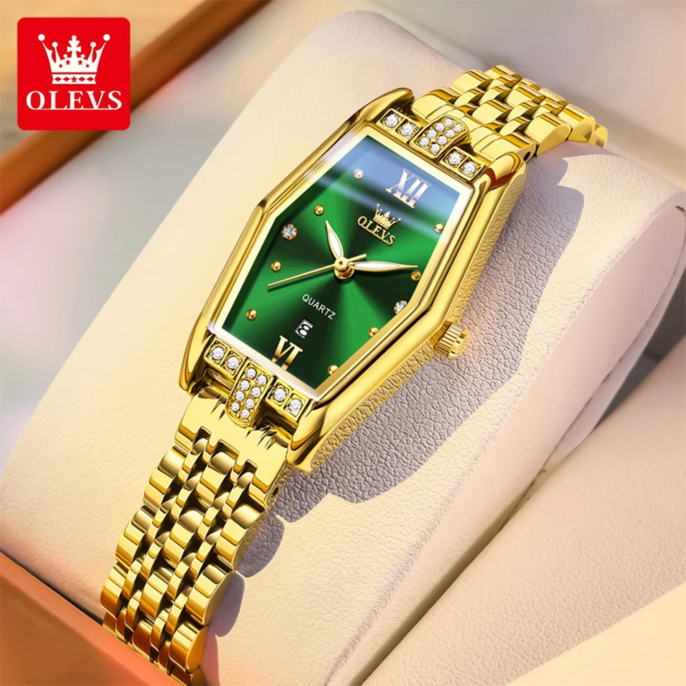 OLEVS 3699 Elegant Luxury Quartz Wristwatch for Lady Waterproof Luminous Day Date Tonneau Stainless Steel Women's Watches
OLEVS 3699 Elegant Luxury Quartz Wristwatch for Lady Waterproof Luminous Day Date Tonneau Stainless Steel Women's Watches