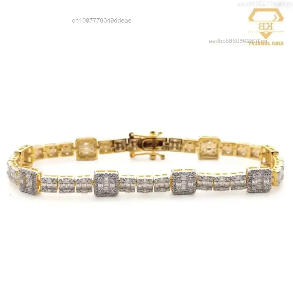 Модные ювелирные браслеты, позолоченные стерлингового серебра 925 пробы, багет, муассанит, бриллианты, теннисные браслеты для женщин
Модные ювелирные браслеты, позолоченные стерлингового серебра 925 пробы, багет, муассанит, бриллианты, теннисные браслеты для женщин