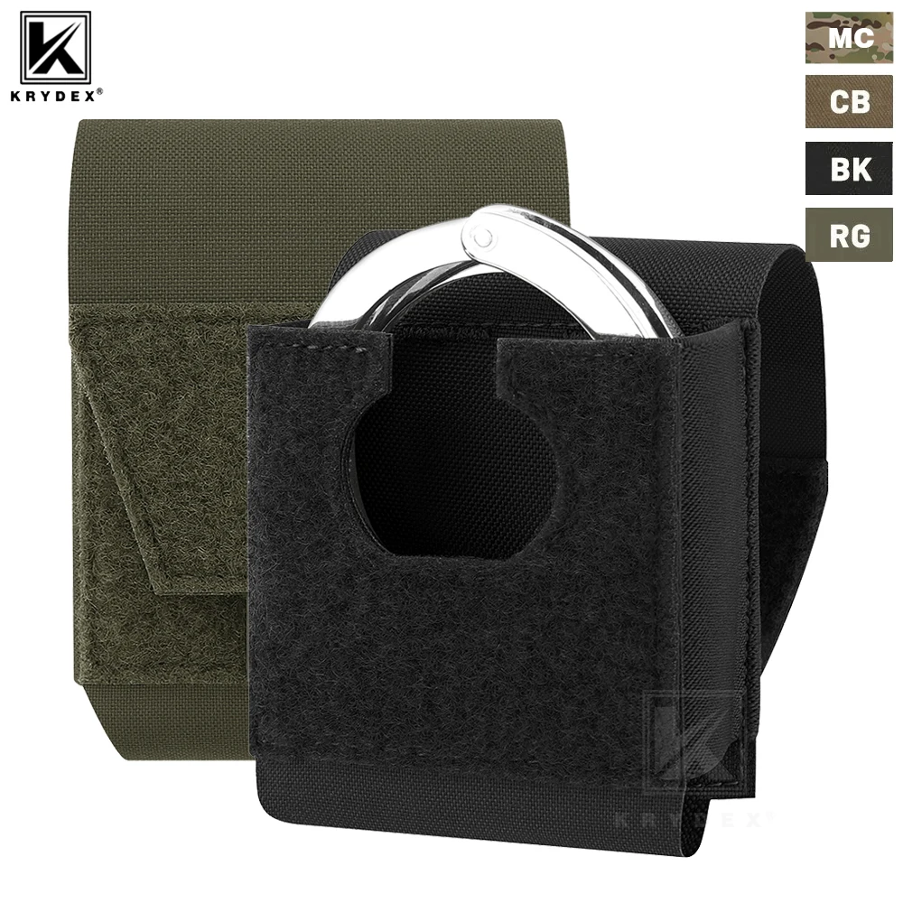 KRYDEX Tactical Handcuffs Pouch Molle Handcuff Holster Case Waist Belt Storage Bag for Hunting Vest Belt
KRYDEX Tactical Handcuffs Pouch Molle Handcuff Holster Case Waist Belt Storage Bag for Hunting Vest Belt