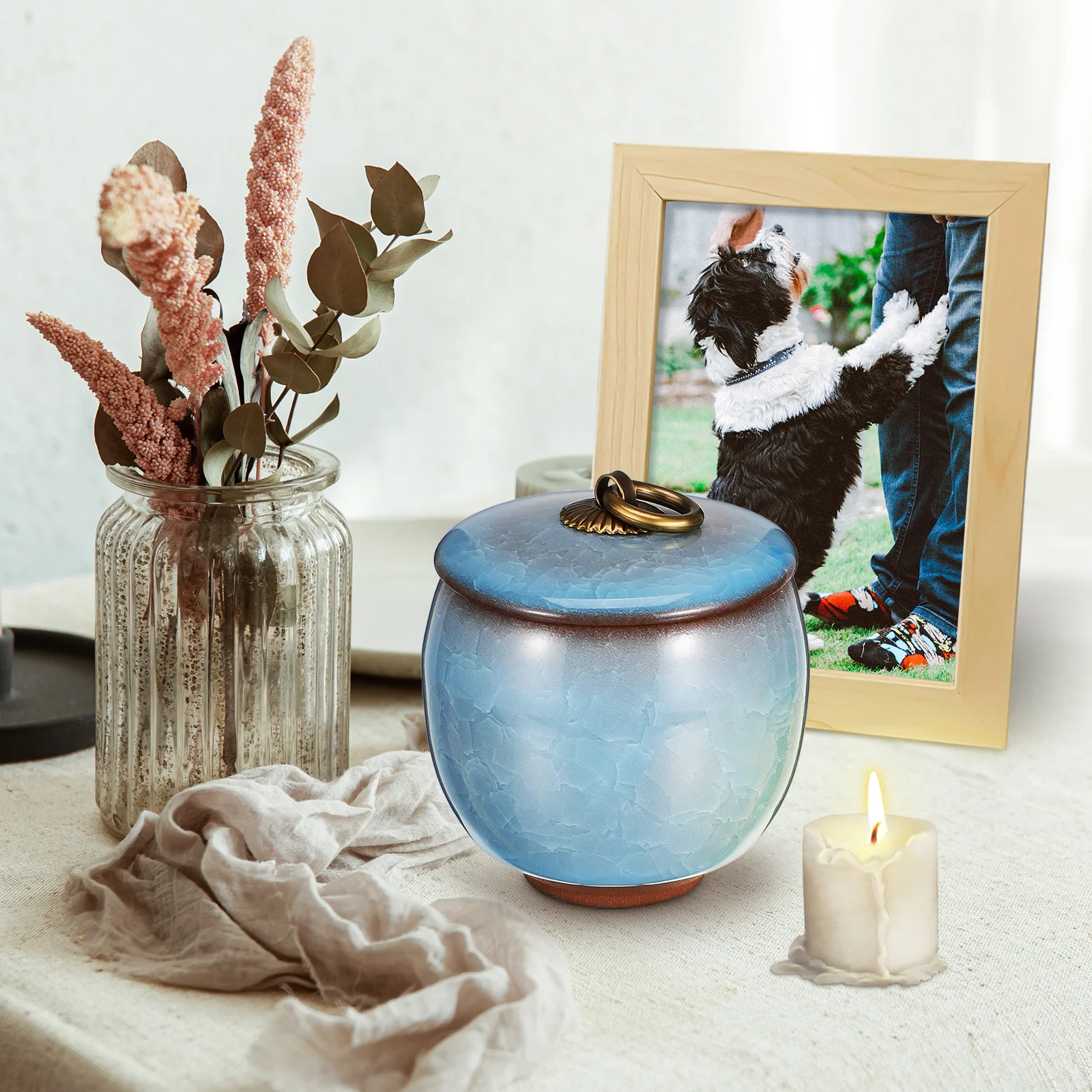 Small For Dog Keepsake Memorial Compact Ceramic Ash Urn Funeral Supply Fine Craftsmanship Pet Cremation Box Keepsakes Storage
Small For Dog Keepsake Memorial Compact Ceramic Ash Urn Funeral Supply Fine Craftsmanship Pet Cremation Box Keepsakes Storage