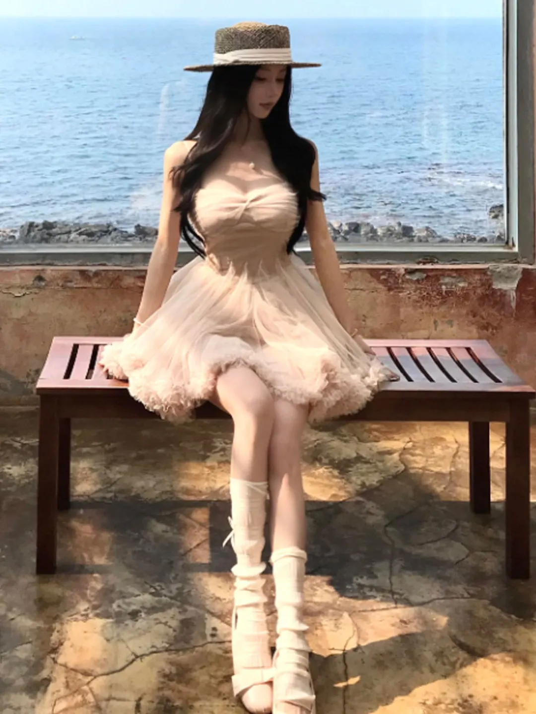 Gentle Wind Beautiful V-neck Puffy Short Skirt Dress Small Size Super Popular Summer Cotton High Waist Gown for All Occasions
Gentle Wind Beautiful V-neck Puffy Short Skirt Dress Small Size Super Popular Summer Cotton High Waist Gown for All Occasions