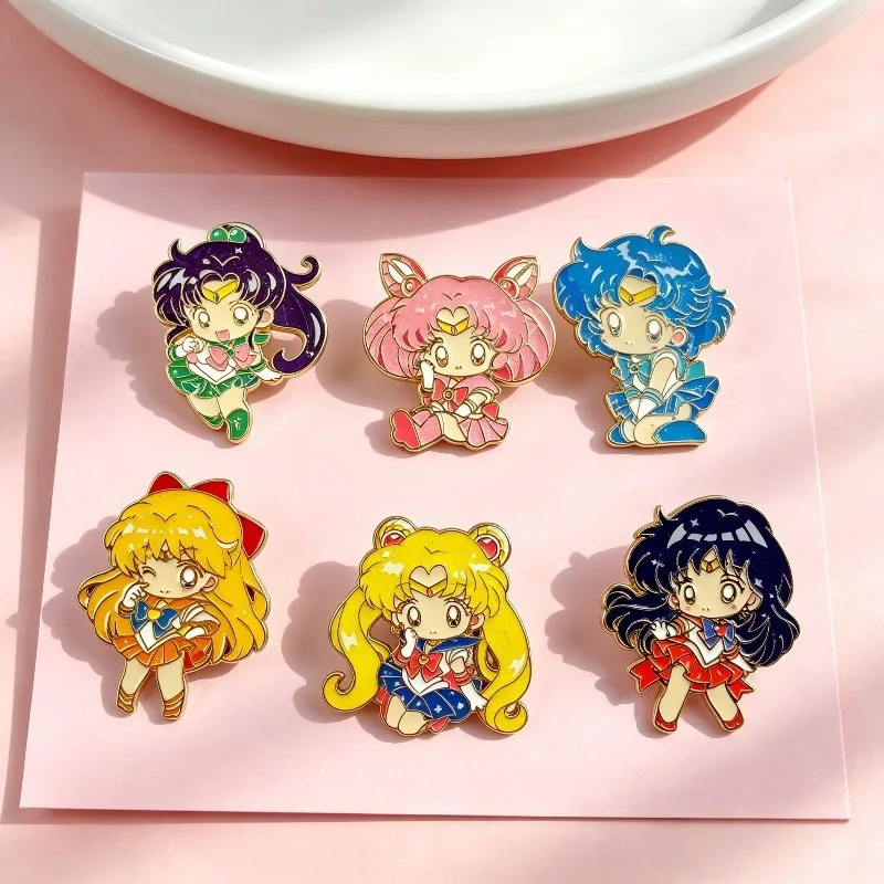 6pcs Sailor Moon Enamel Badges Tsukino Usagi Pins Kawaii Chibiusa Pendant Anime Brooches for Backpack Clothing Lapel Cosplay Toy
6pcs Sailor Moon Enamel Badges Tsukino Usagi Pins Kawaii Chibiusa Pendant Anime Brooches for Backpack Clothing Lapel Cosplay Toy