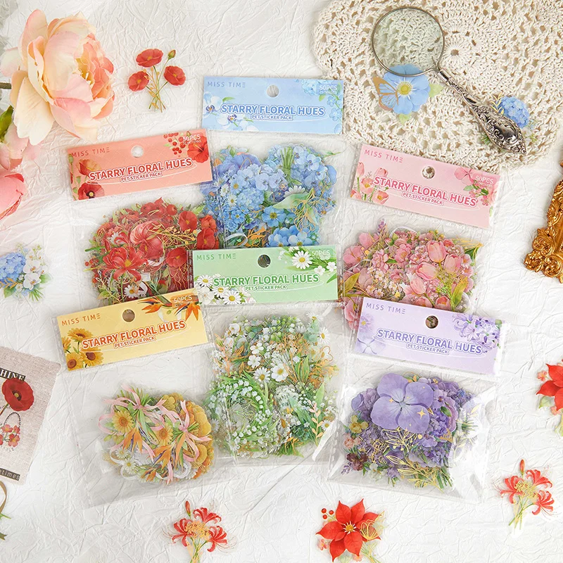 JIAMEI 50pcs Star Mang Flower Rhyme Series Ins Plant Flowers PET Stickers DIY Handmade Scrapbook Aesthetic Sticker Decoration
JIAMEI 50pcs Star Mang Flower Rhyme Series Ins Plant Flowers PET Stickers DIY Handmade Scrapbook Aesthetic Sticker Decoration