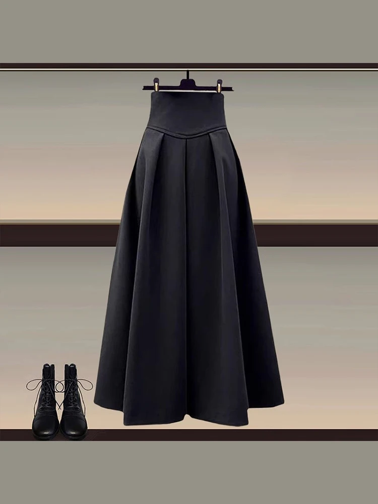 Юбка-миди трапециевидной формы с высокой талией, женская утягивающая универсальная юбка с мясным покрытием, французская цветная юбка для молодых женщин
Юбка-миди трапециевидной формы с высокой талией, женская утягивающая универсальная юбка с мясным покрытием, французская цветная юбка для молодых женщин