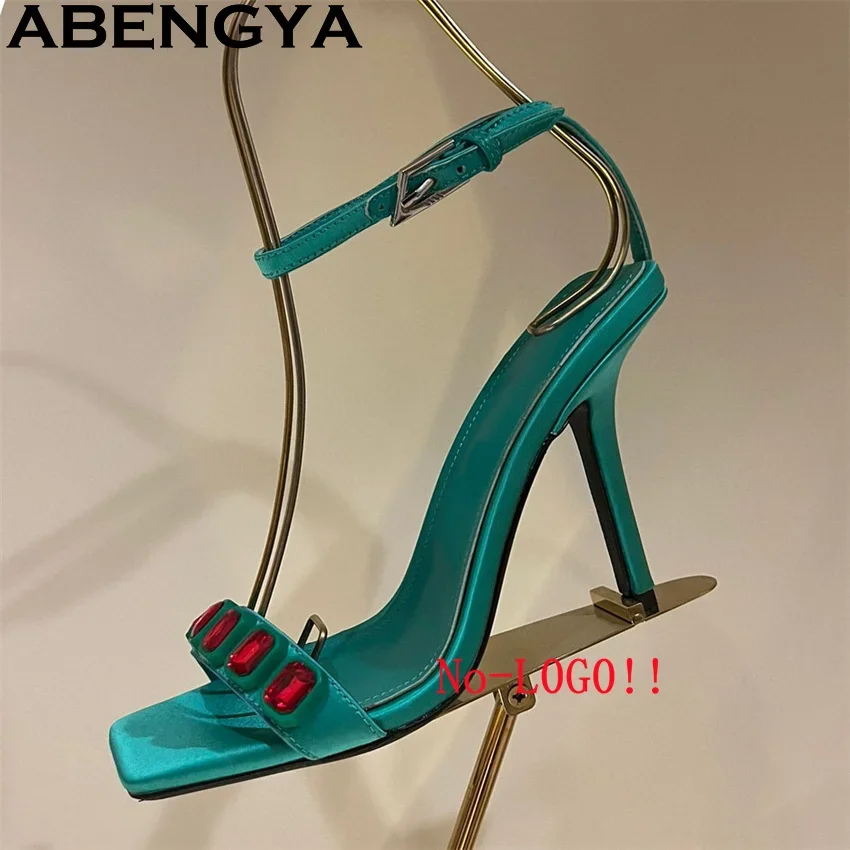 ABENGYA Gem-setting Thin High Heels Shoes Women Summer Sexy Open Toe Gladiator Slingback Sandals Quality Dress Party Shoes Mujer
ABENGYA Gem-setting Thin High Heels Shoes Women Summer Sexy Open Toe Gladiator Slingback Sandals Quality Dress Party Shoes Mujer