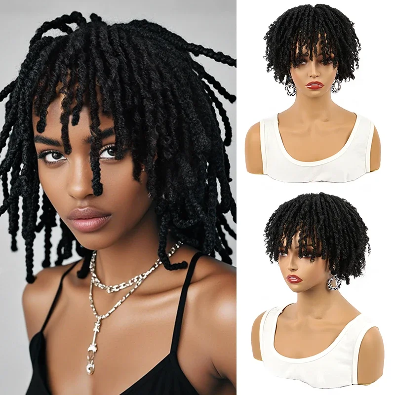 6 Inch Short Dreadlock Wigs Synthetic Braided Half Wig Hairpieces Hair Toupee Afro Curlly Wigs for Men Black Colly Wig Brown
6 Inch Short Dreadlock Wigs Synthetic Braided Half Wig Hairpieces Hair Toupee Afro Curlly Wigs for Men Black Colly Wig Brown
