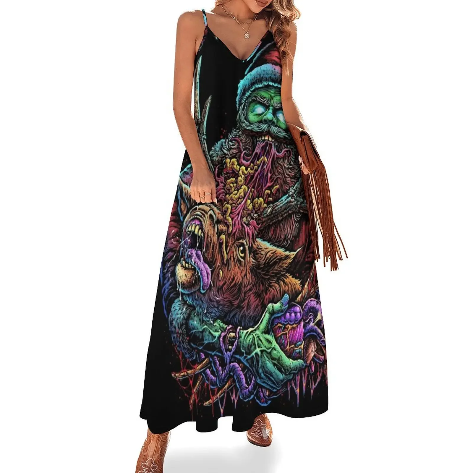 Creepmas zombie santa Sleeveless Dress clothing women summer 2025 summer women's dress 2025
Creepmas zombie santa Sleeveless Dress clothing women summer 2025 summer women's dress 2025