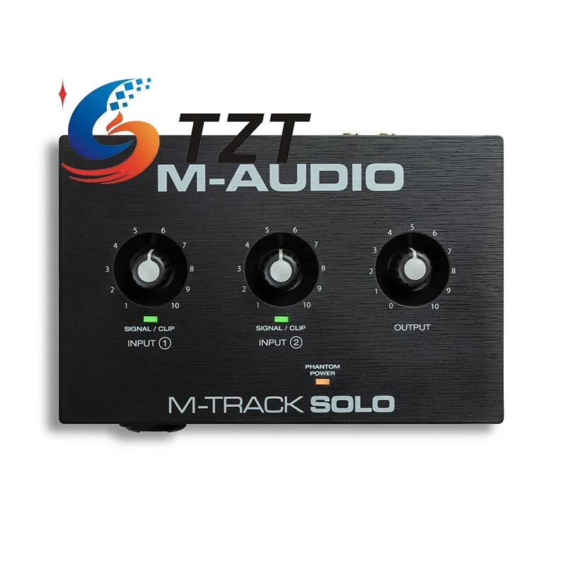 TZT M-AUDIO M-Track SOLO Professional Audio Interface 2-Channel USB Recording Interface Compatible with MAC/PC
TZT M-AUDIO M-Track SOLO Professional Audio Interface 2-Channel USB Recording Interface Compatible with MAC/PC