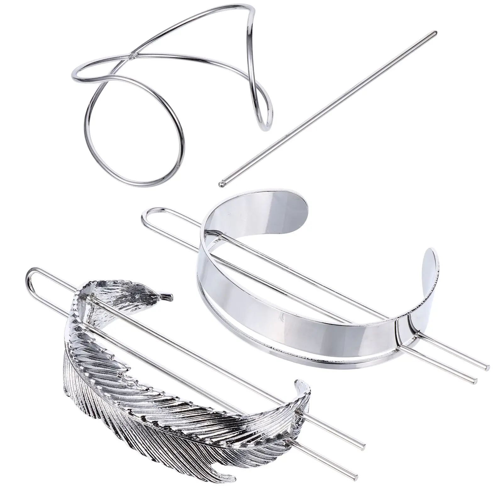 3 Pcs Vintage Hairpins Alloy Metal Cuff Women Bun Hair Stick Pin Stylish Creative Shape Design Wedding Party Accessories Retro
3 Pcs Vintage Hairpins Alloy Metal Cuff Women Bun Hair Stick Pin Stylish Creative Shape Design Wedding Party Accessories Retro