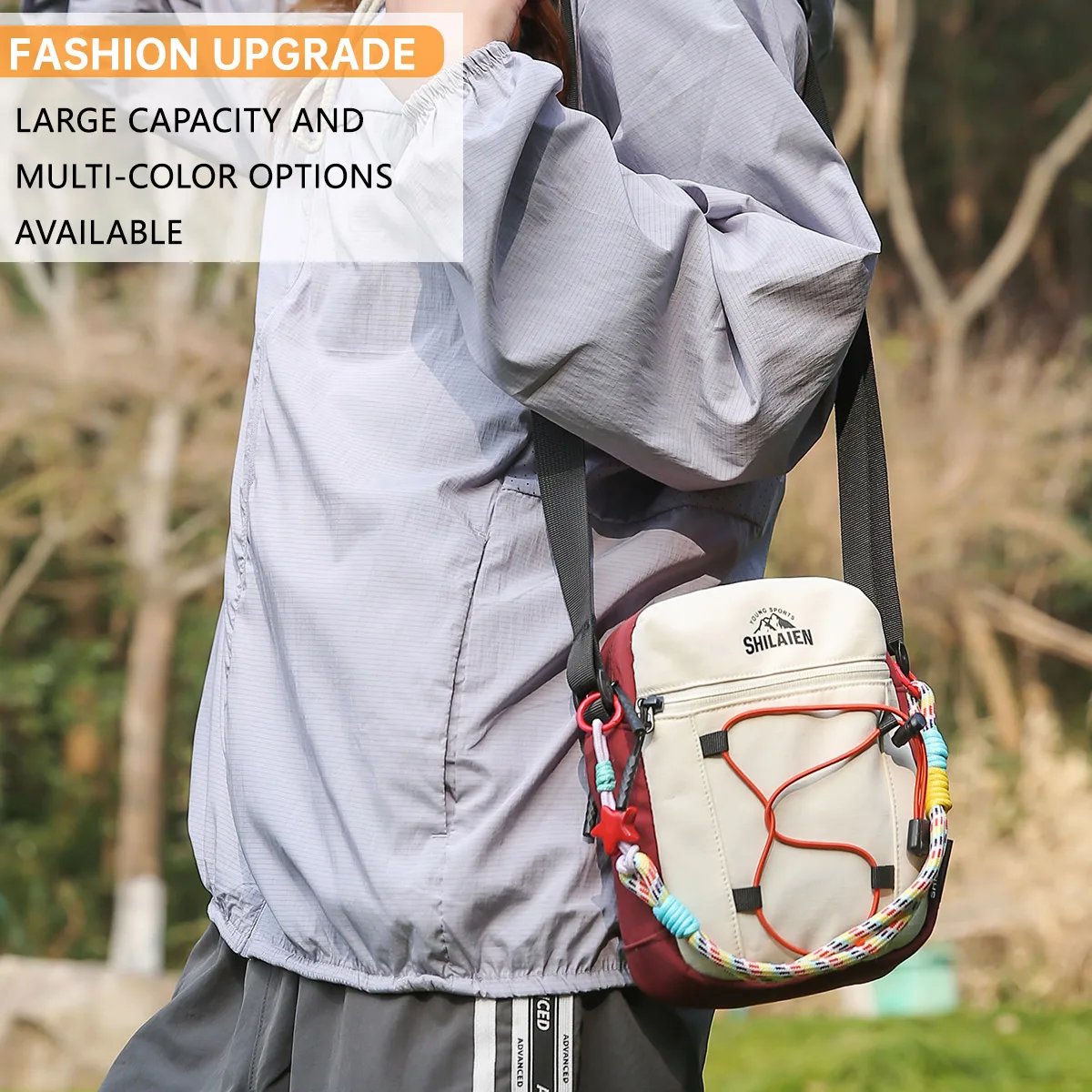 Multifunctional Camping Single-Shoulder Small Backpack for Women, Crossbody Bag for Outdoor Sports, Cycling Key Bag, Lightweight Phone Bag for Students
Multifunctional Camping Single-Shoulder Small Backpack for Women, Crossbody Bag for Outdoor Sports, Cycling Key Bag, Lightweight Phone Bag for Students