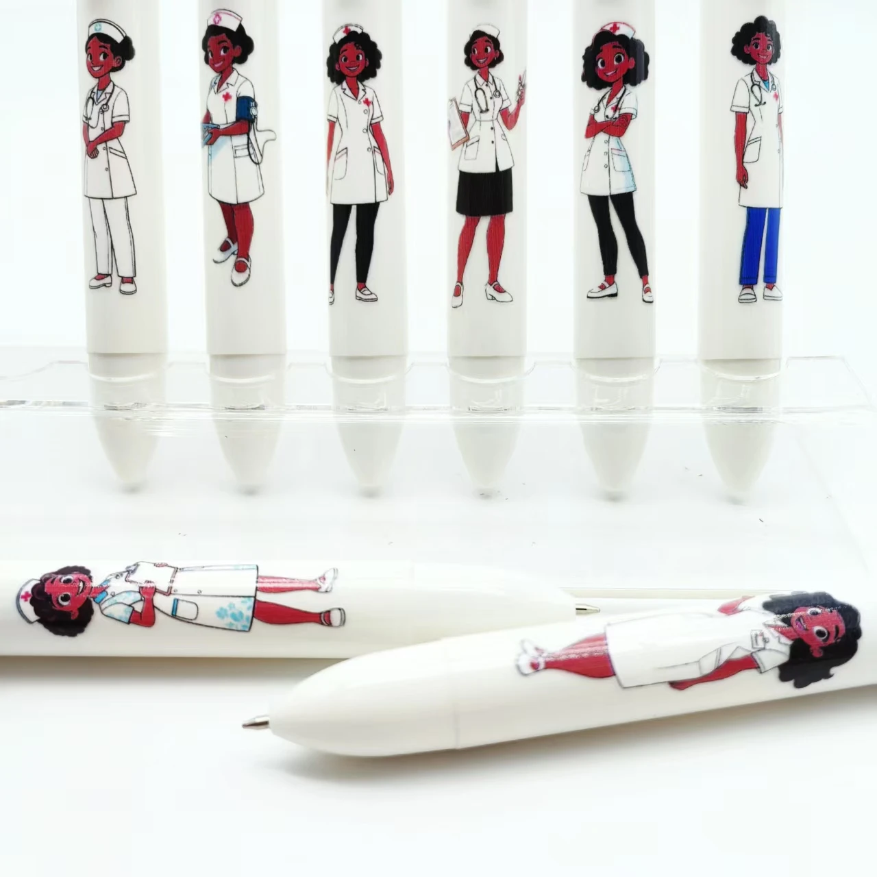 8PCS/16PCS white medical care special marker pens, medical prescription pens, six-in-one stationery for Nurses' Day
8PCS/16PCS white medical care special marker pens, medical prescription pens, six-in-one stationery for Nurses' Day