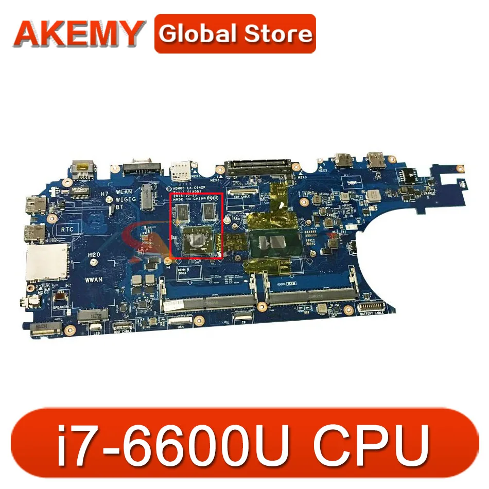 For DELL Latitude E5570 Laptop Motherboard LA-C642P 216-0864018 0J1PDD I5-6300U I7-6600U 2G Notebook Mainboard Tested OK
For DELL Latitude E5570 Laptop Motherboard LA-C642P 216-0864018 0J1PDD I5-6300U I7-6600U 2G Notebook Mainboard Tested OK
