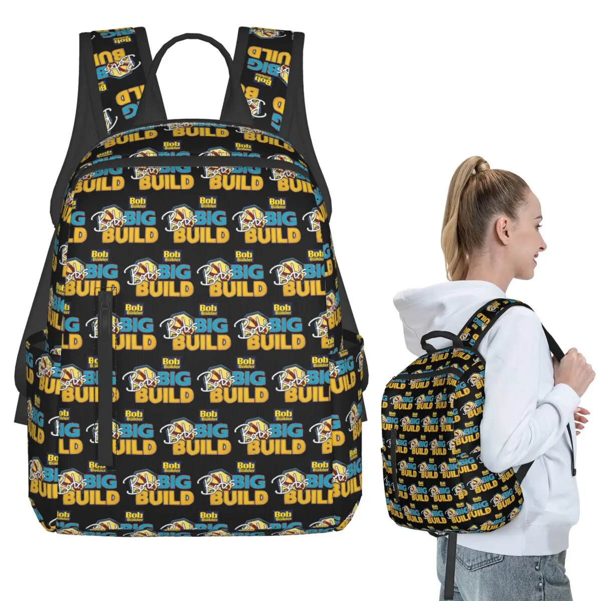 Bob's Big Build Backpack Student BookBag Kids School Bag Laptop Shoulder Bags Boys Girls
Bob's Big Build Backpack Student BookBag Kids School Bag Laptop Shoulder Bags Boys Girls