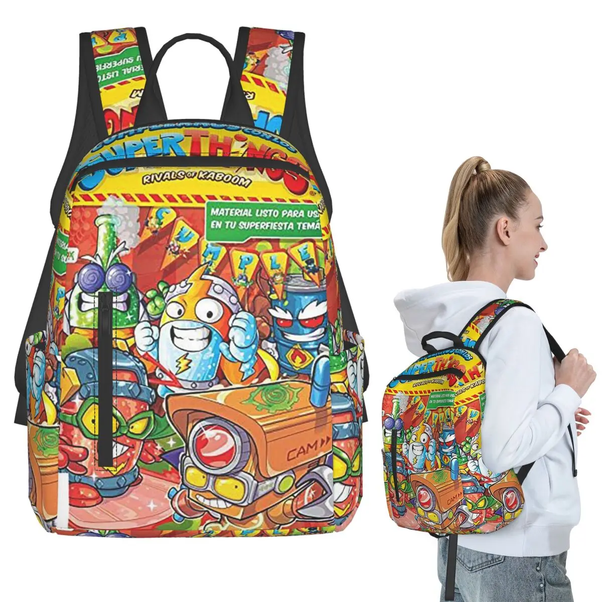 Super Zings Superthings Cartoon Backpack Student BookBag Kids School Bag Laptop Shoulder Bags Men Women
Super Zings Superthings Cartoon Backpack Student BookBag Kids School Bag Laptop Shoulder Bags Men Women