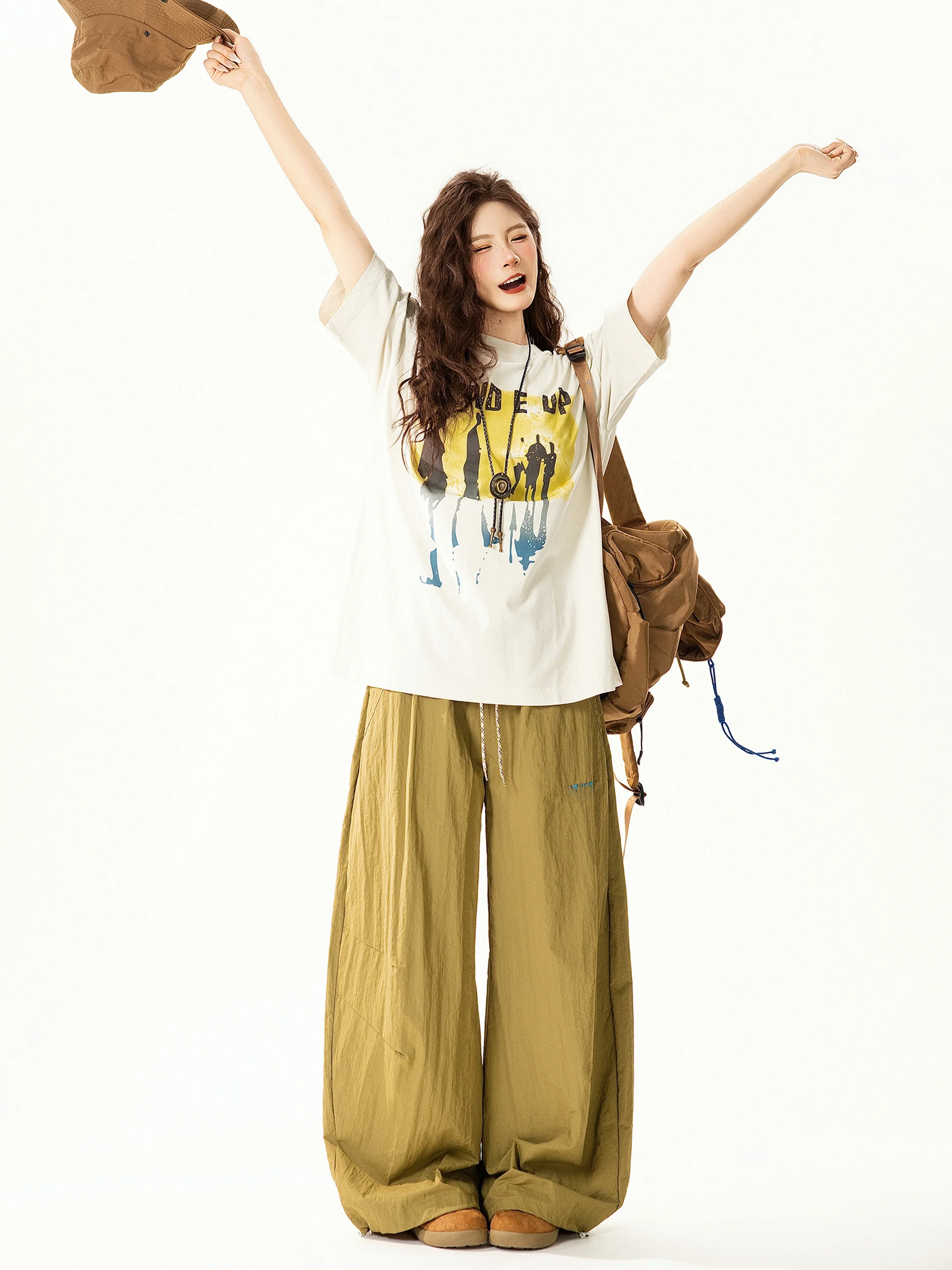 Retro Print round Neck Short Sleeve T-Shirt Women's Loose Casual Versatile Summer New Style Street Fashion Basic Top
Retro Print round Neck Short Sleeve T-Shirt Women's Loose Casual Versatile Summer New Style Street Fashion Basic Top