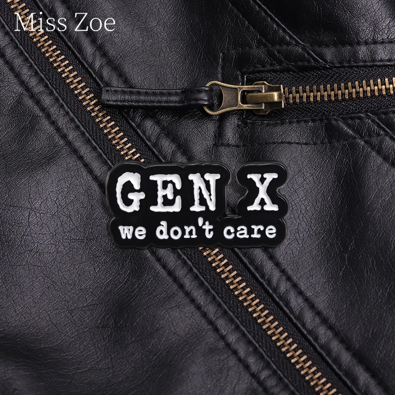 Gen X We Don'T Care Enamel Pin Fun Punk Quotes Banner Brooches Lapel Backpack Clothing Badge Custom Jewelry Gift Decorative
Gen X We Don'T Care Enamel Pin Fun Punk Quotes Banner Brooches Lapel Backpack Clothing Badge Custom Jewelry Gift Decorative