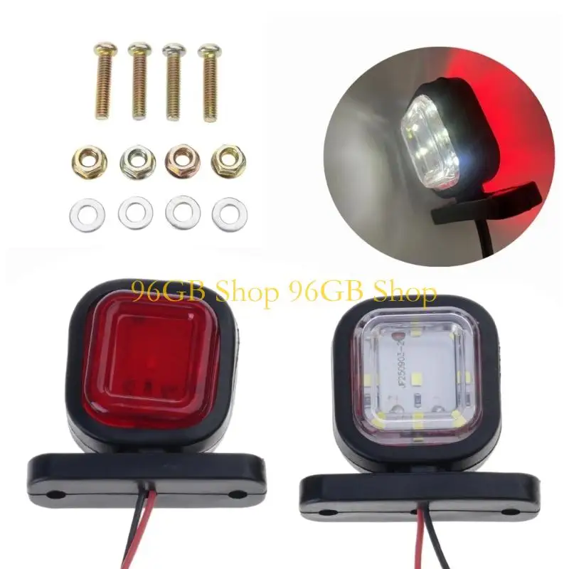 96GB 12V 24V Rear Brake Stop Light Turn Clearance Light Universal for Trailer Replacement Truck Side Marker Light 2pcs
96GB 12V 24V Rear Brake Stop Light Turn Clearance Light Universal for Trailer Replacement Truck Side Marker Light 2pcs
