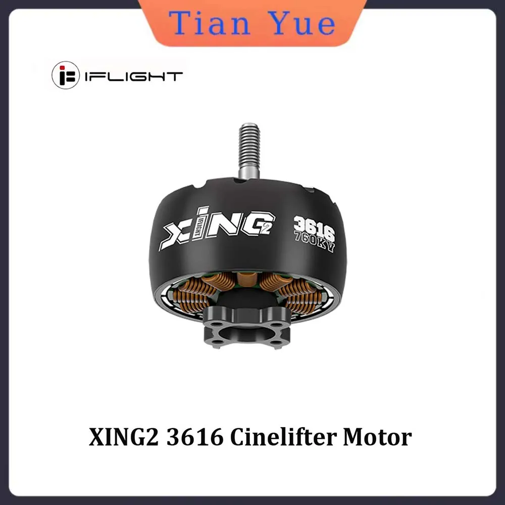 iFlight XING2 3616 760KV Бесщеточный двигатель Cinelifter с валом 5 мм для RC FPV Drone
iFlight XING2 3616 760KV Бесщеточный двигатель Cinelifter с валом 5 мм для RC FPV Drone
