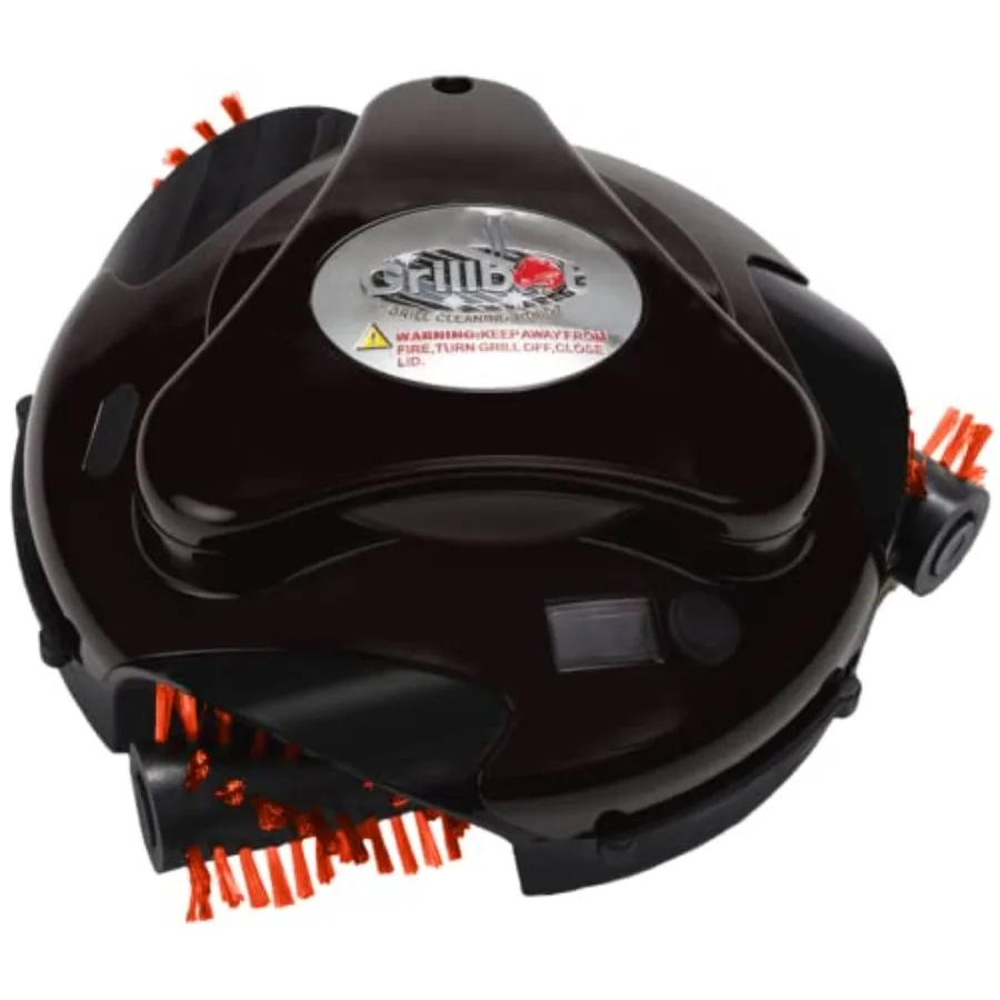 Outdoor grill cleaning robot with nylon brushes, electric motorized power, cordless rechargeable scrubber for BBQ grills Black
Outdoor grill cleaning robot with nylon brushes, electric motorized power, cordless rechargeable scrubber for BBQ grills Black