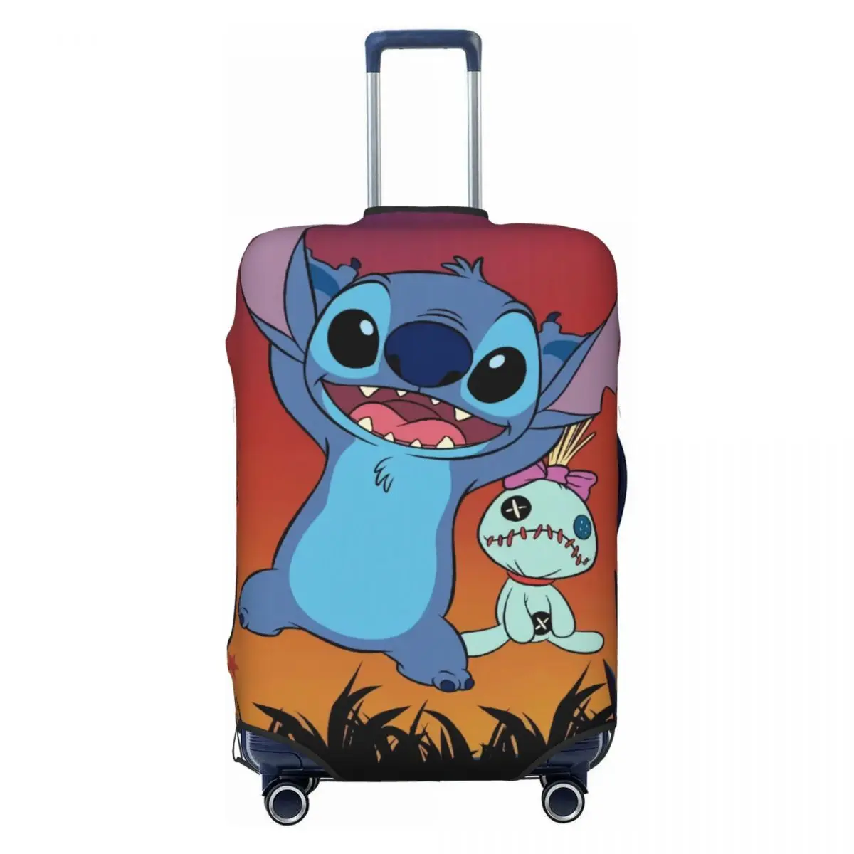 Забавный эластичный чехол для чемодана с персонажами Стич и его друзья на Хэллоуин, защитный чехол для дорожных чемоданов 18-32 дюймов
Забавный эластичный чехол для чемодана с персонажами Стич и его друзья на Хэллоуин, защитный чехол для дорожных чемоданов 18-32 дюймов