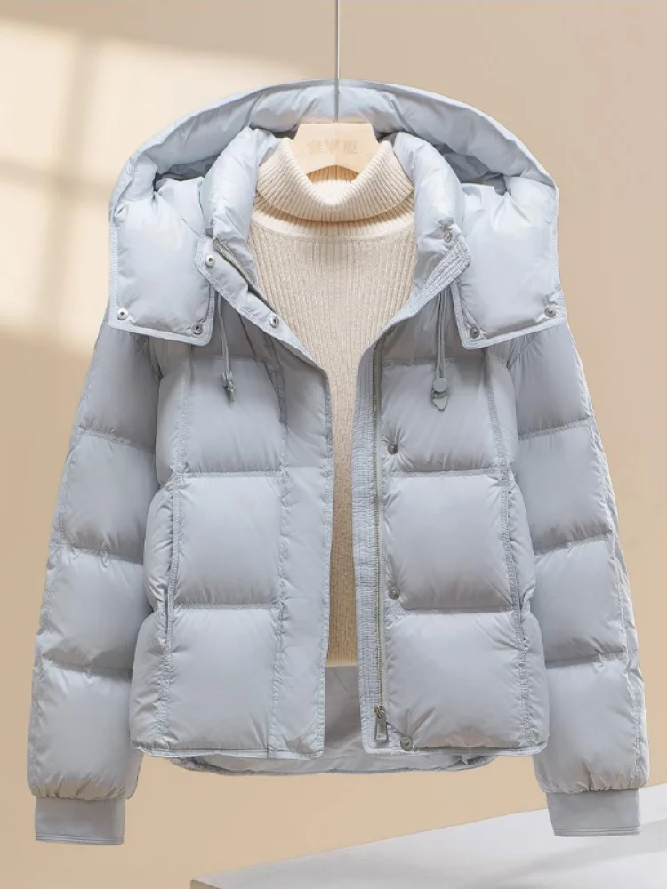 Korean Style Pure Color Simple Hooded Drawstring down Cotton Jacket Women's Loose Lazy Warm Short Outerwear Winter Coat
Korean Style Pure Color Simple Hooded Drawstring down Cotton Jacket Women's Loose Lazy Warm Short Outerwear Winter Coat