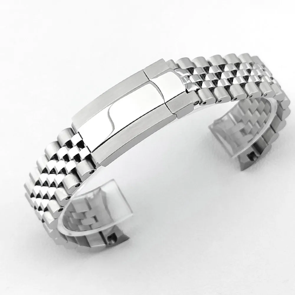 Ширина головы 20 мм, серебристый, розовое золото, черный однотонный браслет, браслет из нержавеющей стали 316L, подходит для механического корпуса часов
Ширина головы 20 мм, серебристый, розовое золото, черный однотонный браслет, браслет из нержавеющей стали 316L, подходит для механического корпуса часов