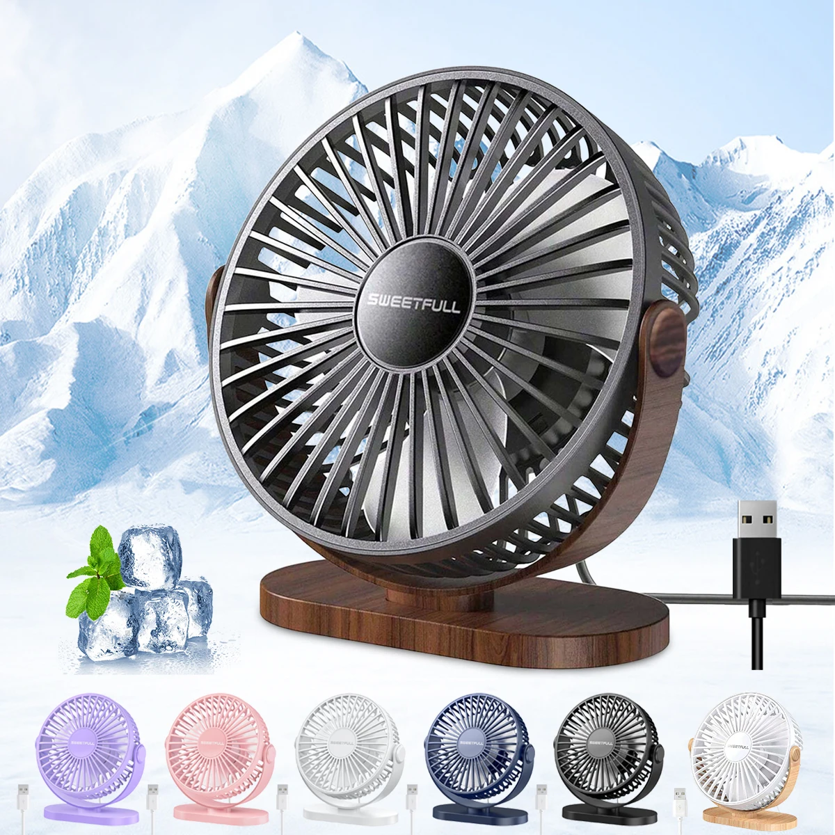Portable USB Fan Mute 3 Speed Adjustment Desktop Wall Mounted Mini Electric Fan For Home Office Laptop Cooling
Portable USB Fan Mute 3 Speed Adjustment Desktop Wall Mounted Mini Electric Fan For Home Office Laptop Cooling