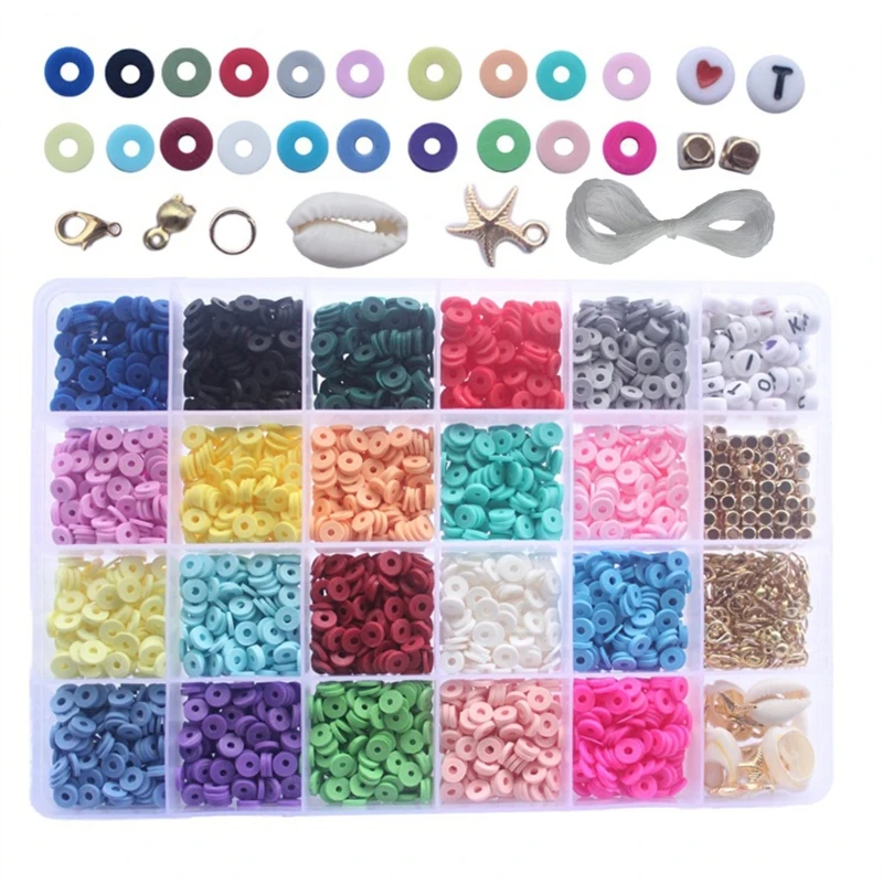 4000Pcs 24 Colors 6mm Loose Beads for DIY Jewelry Making Craft Bracelet Necklace Costume Accessories
4000Pcs 24 Colors 6mm Loose Beads for DIY Jewelry Making Craft Bracelet Necklace Costume Accessories