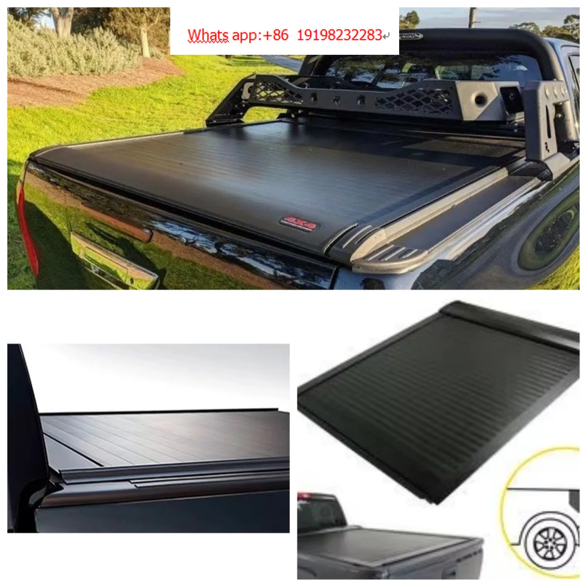 Wholesale Aluminum Roll-up Electric Retractable Pickup Tonneau Bed Cover Waterproof Lid for HILUX REVO 4Doors 2015-20
Wholesale Aluminum Roll-up Electric Retractable Pickup Tonneau Bed Cover Waterproof Lid for HILUX REVO 4Doors 2015-20