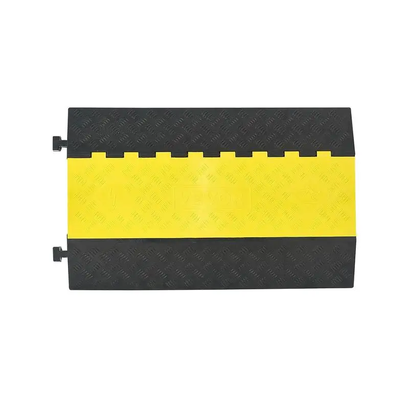 Cable Protector Ramp, 22,000 lbs/axle Capacity, 2 Channel Heavy Duty Rubber Cord Hose Wire Cover, 4 x 3 in Channel, Traffic Speed Bump with Flip-Open Top Cover, for Indoor Outdoor Use, 1 Pack
Cable Protector Ramp, 22,000 lbs/axle Capacity, 2 Channel Heavy Duty Rubber Cord Hose Wire Cover, 4 x 3 in Channel, Traffic Speed Bump with Flip-Open Top Cover, for Indoor Outdoor Use, 1 Pack