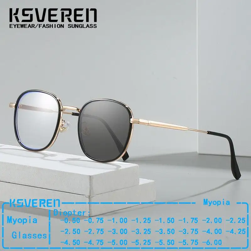 Men Retro Round Photochromic Myopia Glasses Finished Prescription Nearsighted Eyewear Women Color Change Driving Sunglasses
Men Retro Round Photochromic Myopia Glasses Finished Prescription Nearsighted Eyewear Women Color Change Driving Sunglasses