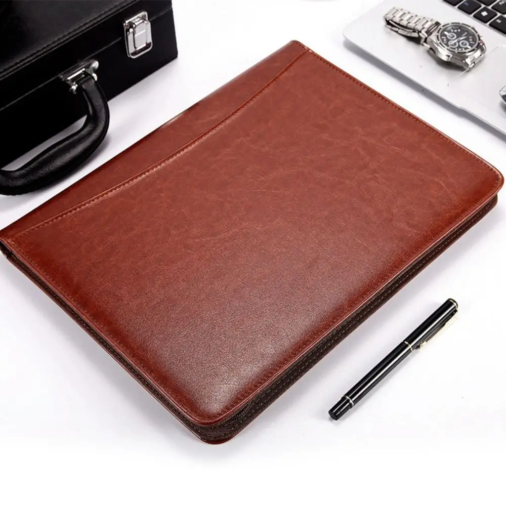 PU Leather A4 File Folder Zipper Bag Card Holder Pen Insert Memo Pad Clip Zipper Closure File Writing Clamps Conference
PU Leather A4 File Folder Zipper Bag Card Holder Pen Insert Memo Pad Clip Zipper Closure File Writing Clamps Conference