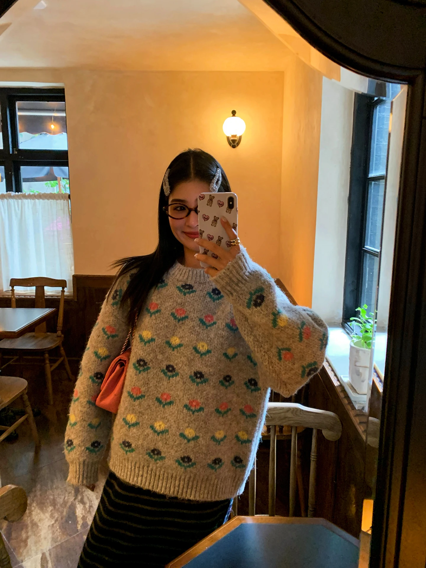 Winter Women's Loose Fit Printed Sweater Fce Warm Outerwear Tefamani ey Knitted Top Comfortable Soft Polyester Blend
Winter Women's Loose Fit Printed Sweater Fce Warm Outerwear Tefamani ey Knitted Top Comfortable Soft Polyester Blend