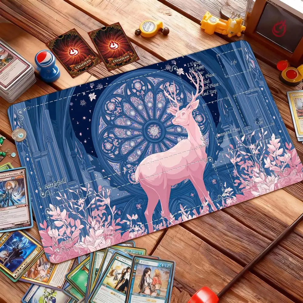 Elegant pink divine deer Magic Card Battle Mat MTG Playmat Anti-slip Base 35X60CM gathering gaming mats Board Game Mat for TCG
Elegant pink divine deer Magic Card Battle Mat MTG Playmat Anti-slip Base 35X60CM gathering gaming mats Board Game Mat for TCG