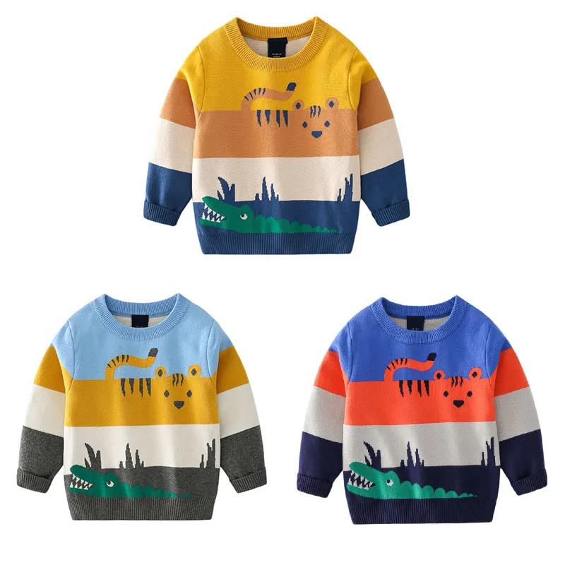 Jumping Meters 3-7T Animals Sweaters Boys Girls Sweaters For Autumn Winter Long Sleeve Children's Sweatshirts Baby Clothes
Jumping Meters 3-7T Animals Sweaters Boys Girls Sweaters For Autumn Winter Long Sleeve Children's Sweatshirts Baby Clothes
